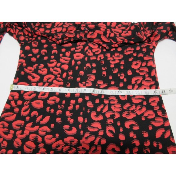 Cynthia Steffe animal print twist neck shift dress - Picture 10 of 12